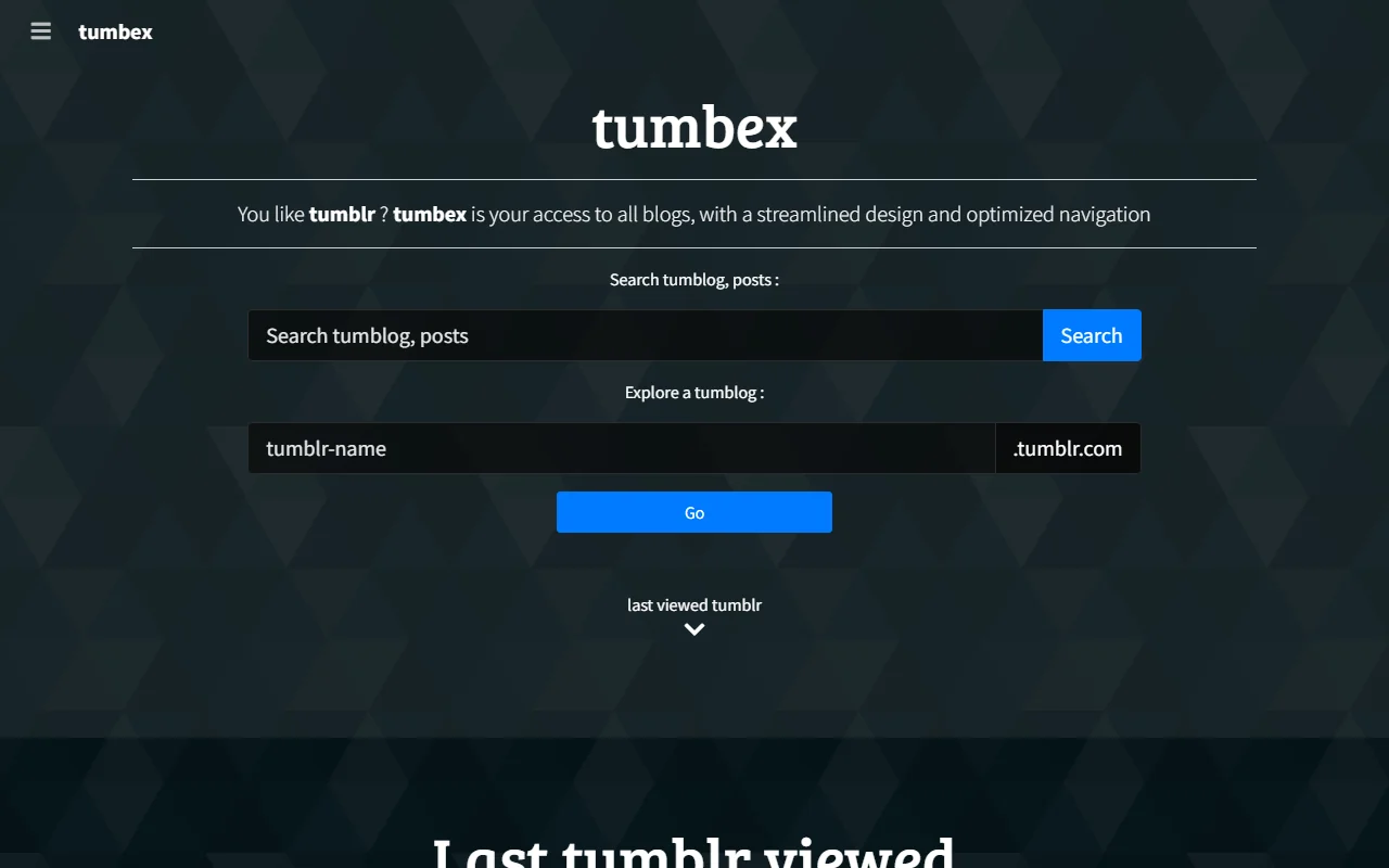 Screenshot of Tumbex